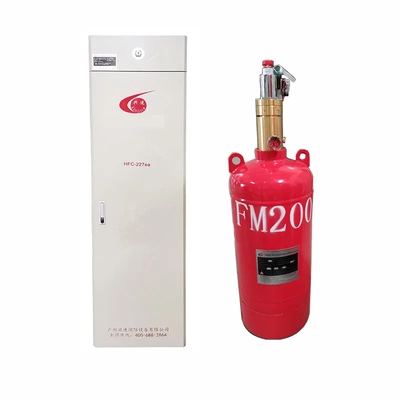 Easy Install Single Zone FM200 Fire Cabinet System Red Color Class A/B/C Protection