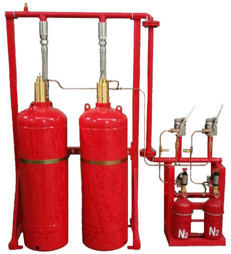 A instalação fácil e conveniente do sistema de supressão vermelho do gás do cilindro FM200