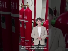 tipo da rede da tubulação do dispositivo da supressão de fogo do nitrogênio de 80L 90L IG100 vermelho