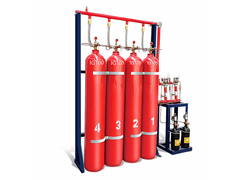 Sistema de prevenção de incêndios por gases inertes IG100 de alta segurança